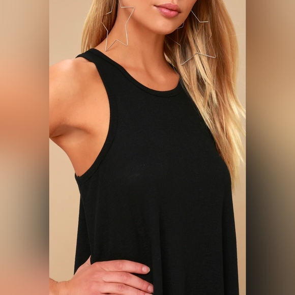 FREE PEOPLE LA Nite Black Sleeveless Mini Dress - Picture 4 of 8